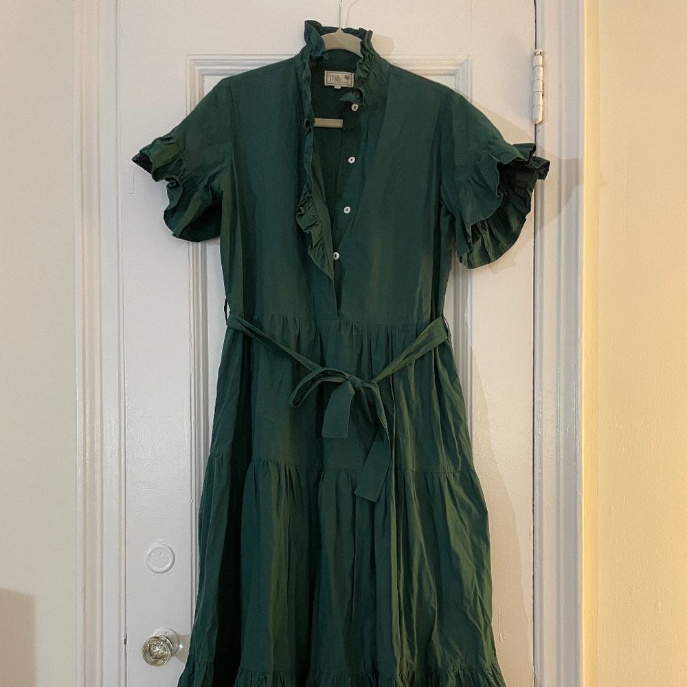 Ruffle midi dress